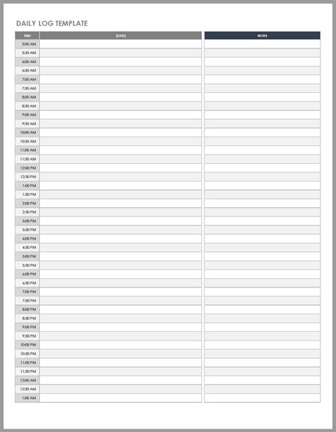 Free pdf daily schedule template - cadtere