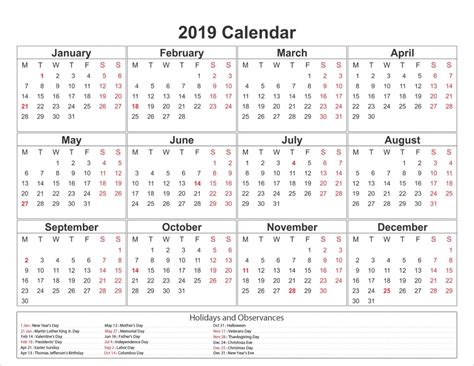 Free Printable 10 Year Calendar By Month – Calendar Template 2024