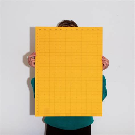 2025 Yearly Wall Calendar - Citrine – Case Study