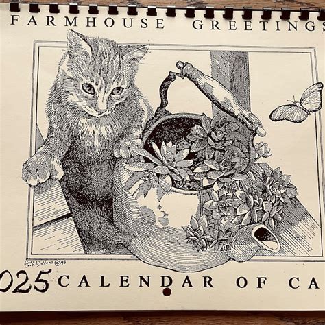 Cats 2025 Calendar - Etsy