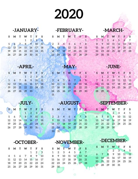 10 Year Online Calendar – Calendar Template 2021
