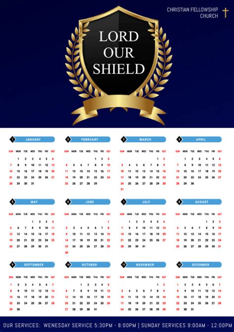 Church Calendar 2025 - Nadia Max