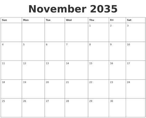 January 2035 Calendar