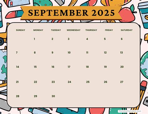 September 2025 Calendar (52 Free PDF Printables)