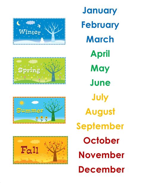 Month Season Calendar - Gayla Johanna