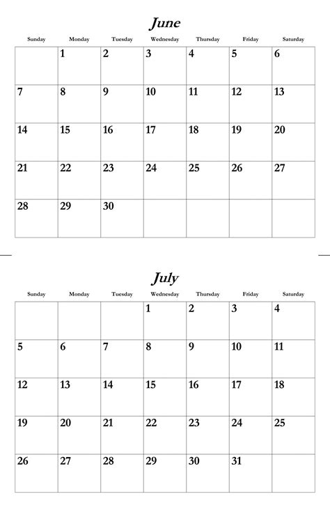 7 Best Images of May Printable Calendar July - June July August ...