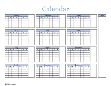 FREE Blank Calendar 2025 | Word, Typeable PDF and Images