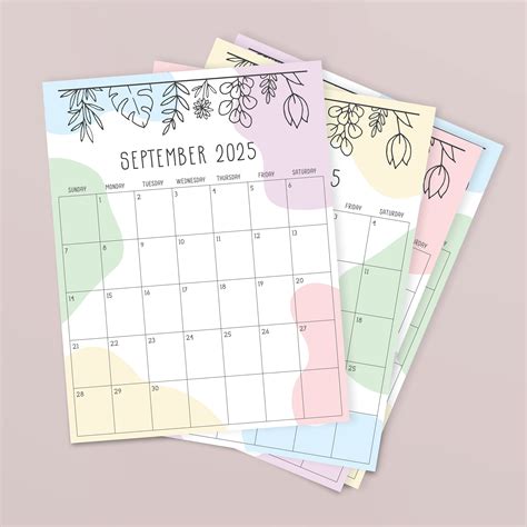 Printable 2025 Calendar - Etsy