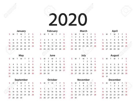 10 Years Calendar – Calendar Template 2024