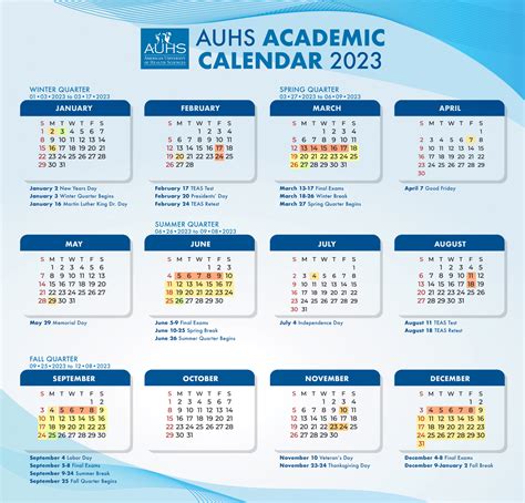 Academic Calendar 2025-2025 - Zahra Leigh