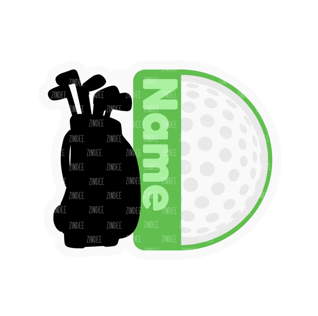 Golf Tag acrylic blank (3 inch) – Zindee