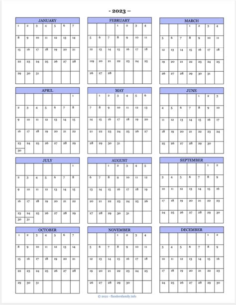 Printable 2025 Mini Calendar | Calendars 2025
