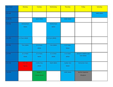 Schedule | home