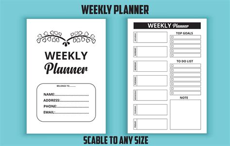 Weekly planner editable template 13782992 Vector Art at Vecteezy