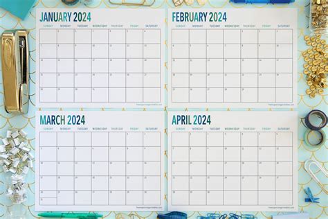 Printable Calendar 2024 Free Blank | Printable Calendar 2024