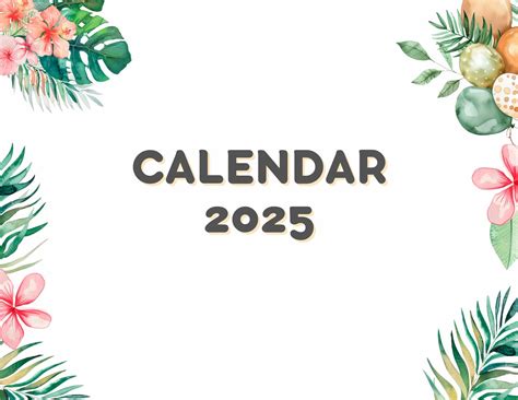 Free calendar 2025 for kids – Free Kids Printables