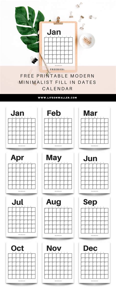 Free Fill In Printable Calendar | Calendar Template Printable