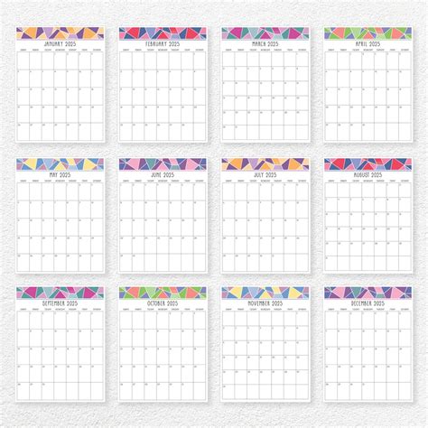Printable 2025 Calendar - Etsy