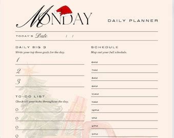 December Daily Printable Planner - Etsy