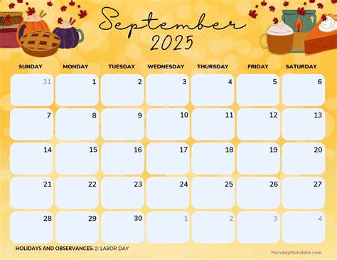 September 2025 Printable Calendar Landscape - barbi dorthea