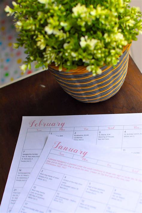 2021 Traditional Catholic Calendar feasts - Raising Hearts