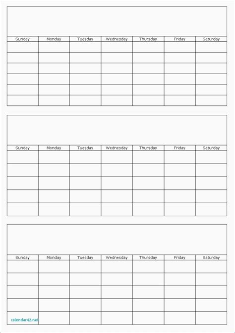 3 Month Blank Printable Calendar Template Printable 3 Month Calendar ...
