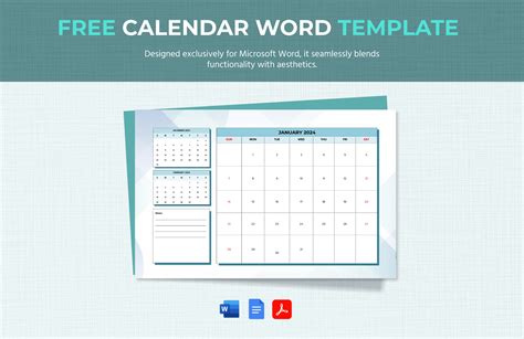 Calendar Word Templates in Word - FREE Download | Template.net
