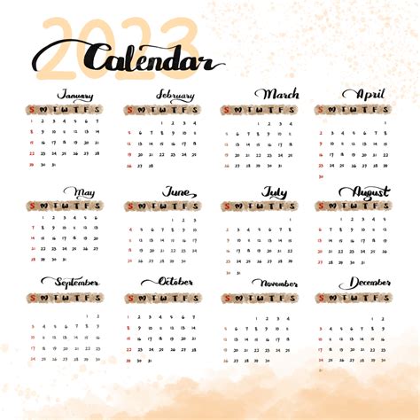 2025 Aesthetic Calendar Printable - Margot Hayes
