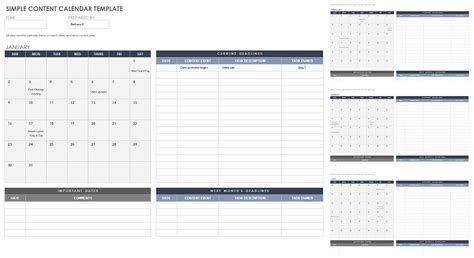 8 Content Calendar Template Google Sheets Template Monster - Riset