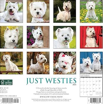Westie Calendar 2025 Calendar 2025 - carin nikoletta