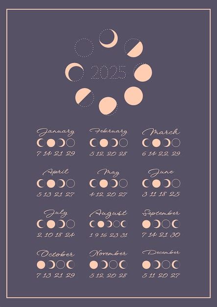 Double Month Lunar Calendar 2025 - Gabbey Eolande