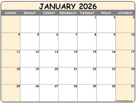 January 2026 calendar | free printable calendars