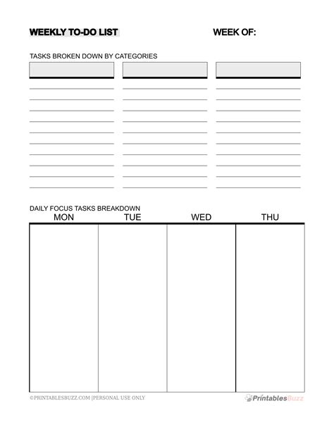 Template Weekly Planner Day 8