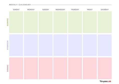 3 Week Calendar Printable Free