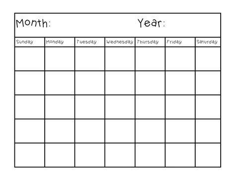 Printable Calendar Pages - Printable JD