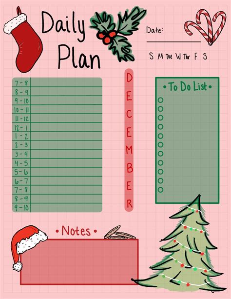 Free december daily planner printable, Download Free december daily ...