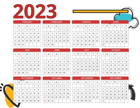 2024 12 Month Calendar Template Word 2023 - 2024 Calendar With Holidays