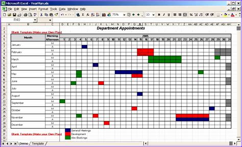 10 Template Excel Calendar - Excel Templates