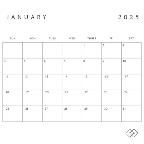 2025 Calendar 2025 Monthly Planner Landscape Elegant Monthly Calendar ...