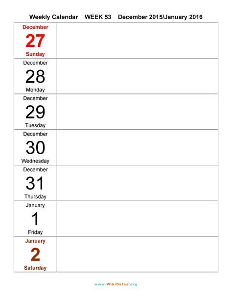Printable Weekly Planner Template Word - Printable Templates