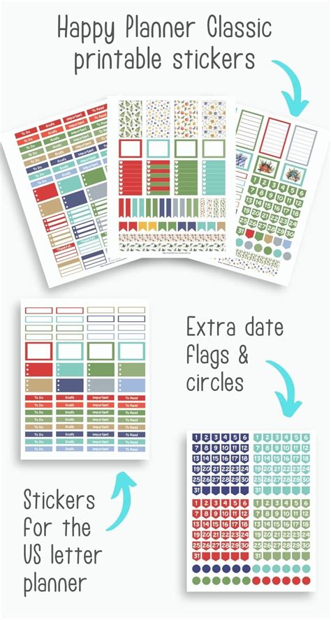 December Planner Printable Kit - Happy Planner Classic & US Letter ...