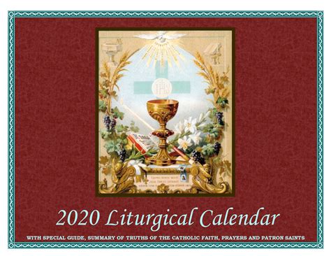 Pick 2020 Catholic Liturgical Calendar Calendar Printables Free Blank ...