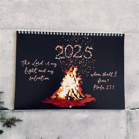 2025 illustrated Christian wall calendar – And Hope Designs