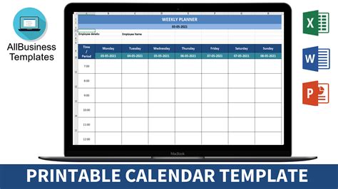 Free Printable Calendar Template | Templates at allbusinesstemplates.com