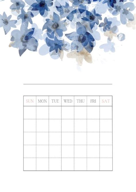 Free Printable Blank Monthly Calendars | Many Printable...