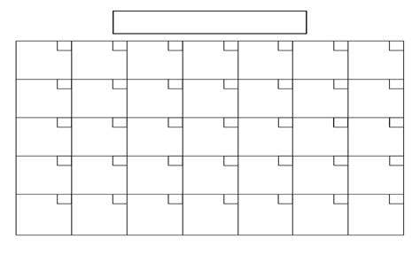 Blank One Month Calendar Template (7) - TEMPLATES EXAMPLE | TEMPLATES ...