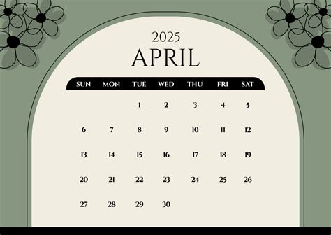 Free April 2025 Calendar Planner Template to Edit Online