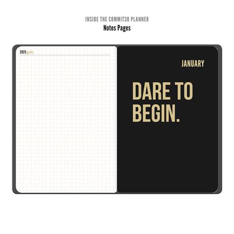 2025 Weekly Day Planner | Accomplish your goals in 30 days Commit30