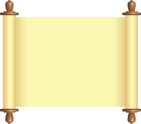 Blank paper scroll png illustration 8499991 PNG