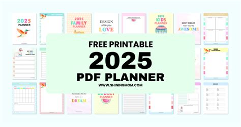 Free 2025 Planner | 55 Best PDF Templates to Download